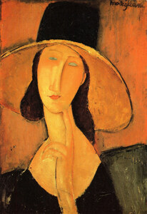 Modigliani - Portrait of a woman with hat